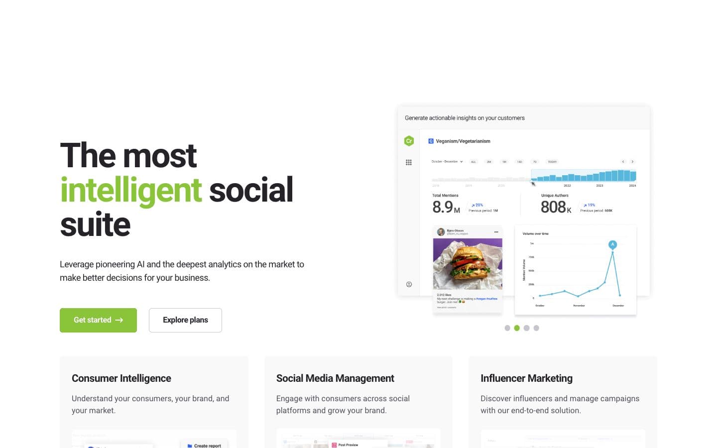 The Brandwatch homepage